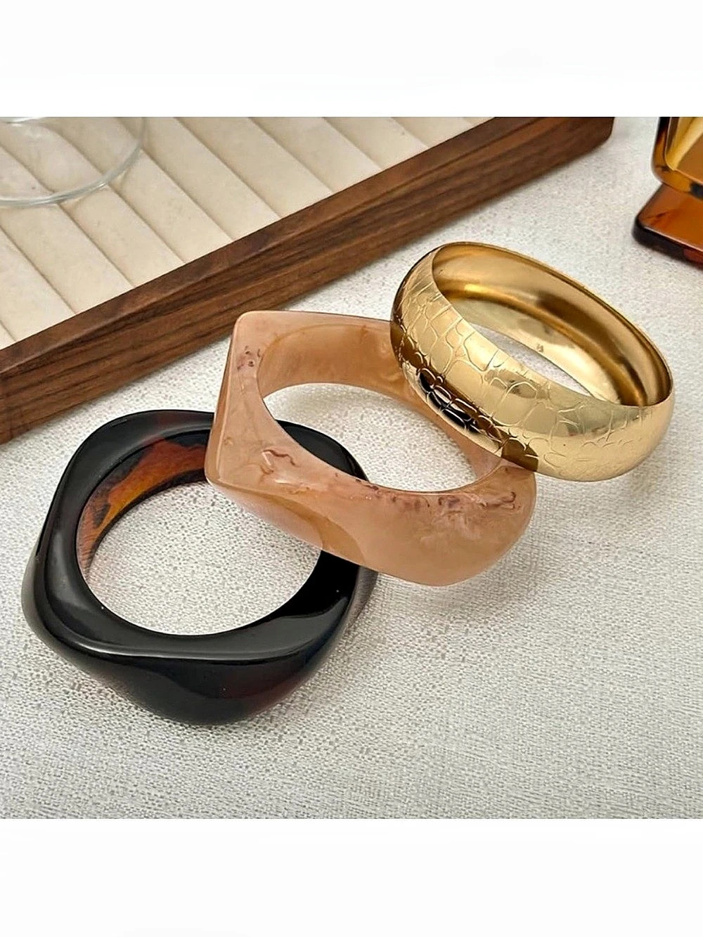Chic Bangle Trio Set - Picture 5 of 6